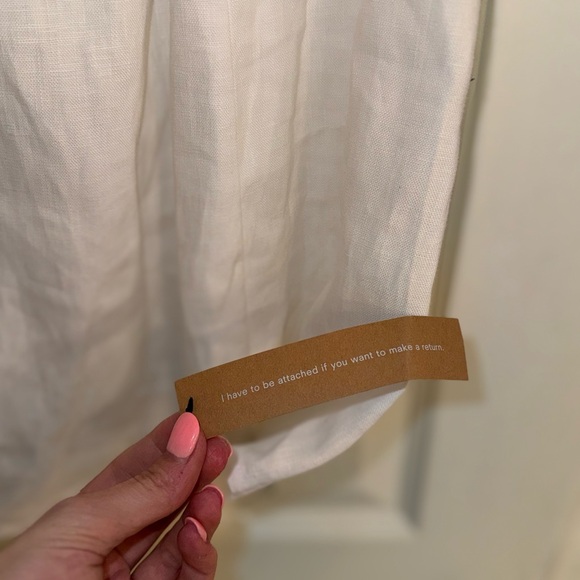 NWT Reformation Malvina Linen Dress - white - Picture 8 of 8